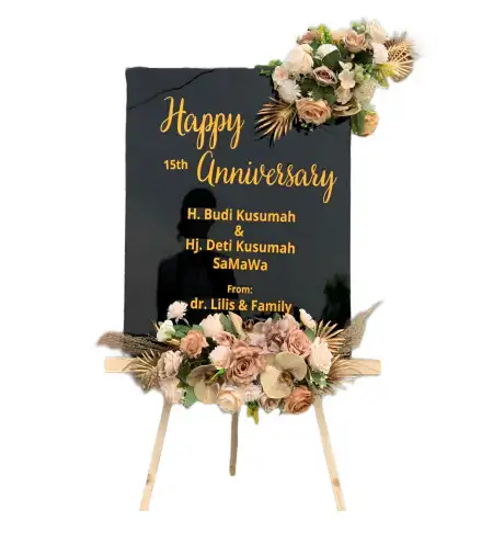 Papan Bunga Akrilik Bencahlesung